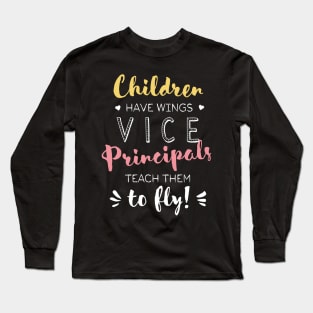 Vice Principal Gifts - Beautiful Wings Quote Long Sleeve T-Shirt